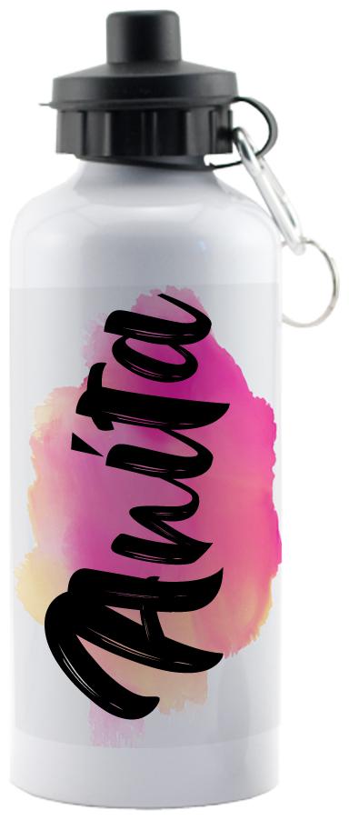 

GIFTSZONE Aluminium White Water Bottle ( 600 ml Set of 1 )