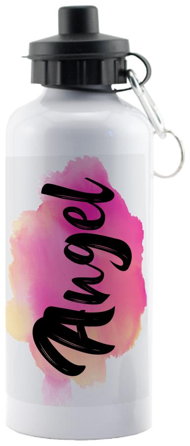 

GIFTSZONE Aluminium White Water Bottle ( 600 ml Set of 1 )