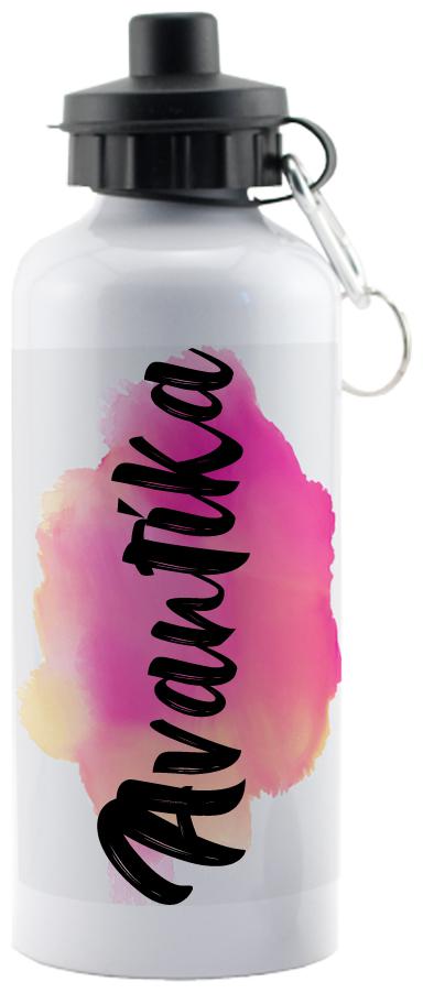 

GIFTSZONE Aluminium White Water Bottle ( 600 ml Set of 1 )