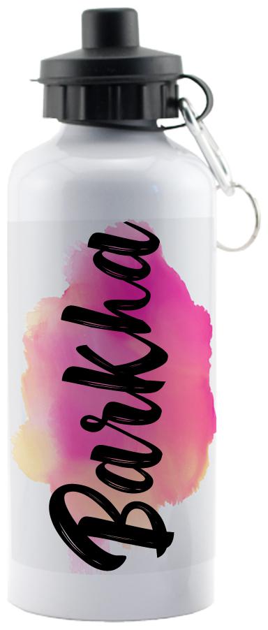 

GIFTSZONE Aluminium White Water Bottle ( 600 ml Set of 1 )