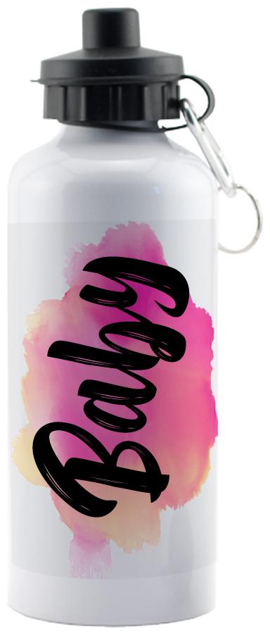 

GIFTSZONE Aluminium White Water Bottle ( 600 ml Set of 1 )