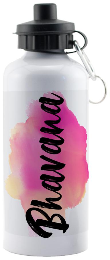 

GIFTSZONE Aluminium White Water Bottle ( 600 ml Set of 1 )