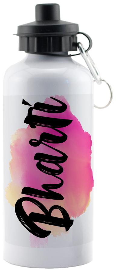 

GIFTSZONE Aluminium White Water Bottle ( 600 ml Set of 1 )