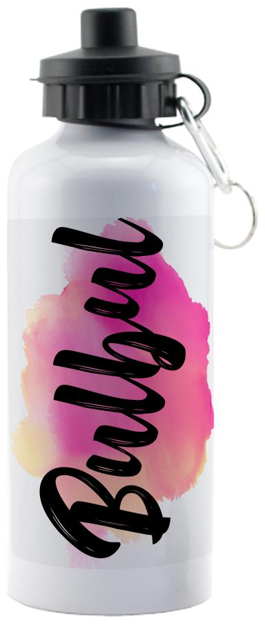 

GIFTSZONE Aluminium White Water Bottle ( 600 ml Set of 1 )