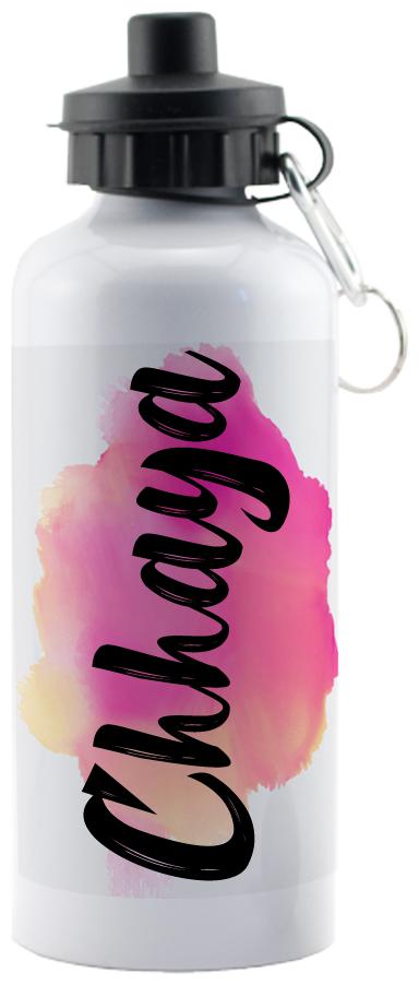 

GIFTSZONE Aluminium White Water Bottle ( 600 ml Set of 1 )