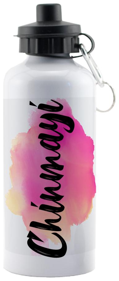 

GIFTSZONE Aluminium White Water Bottle ( 600 ml Set of 1 )