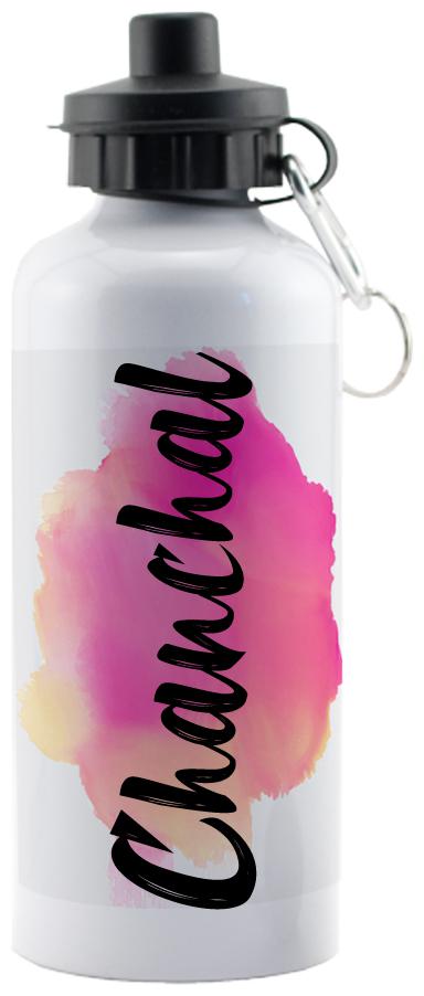 

GIFTSZONE Aluminium White Water Bottle ( 600 ml Set of 1 )