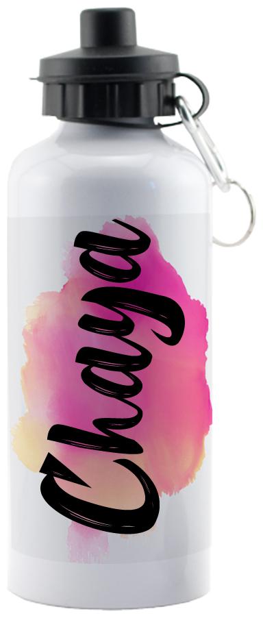

GIFTSZONE Aluminium White Water Bottle ( 600 ml Set of 1 )