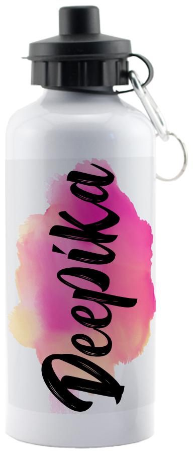 

GIFTSZONE Aluminium White Water Bottle ( 600 ml Set of 1 )