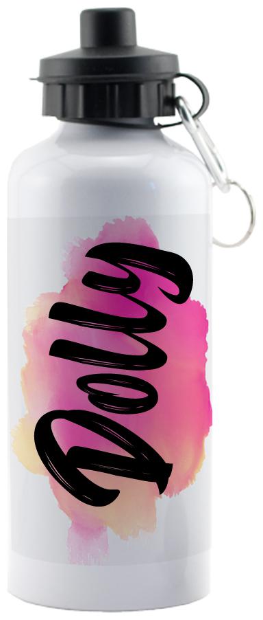 

GIFTSZONE Aluminium White Water Bottle ( 600 ml Set of 1 )