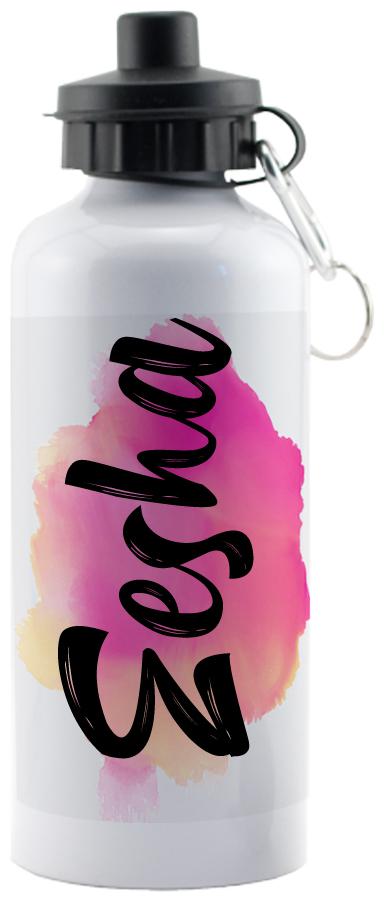 

GIFTSZONE Aluminium White Water Bottle ( 600 ml Set of 1 )