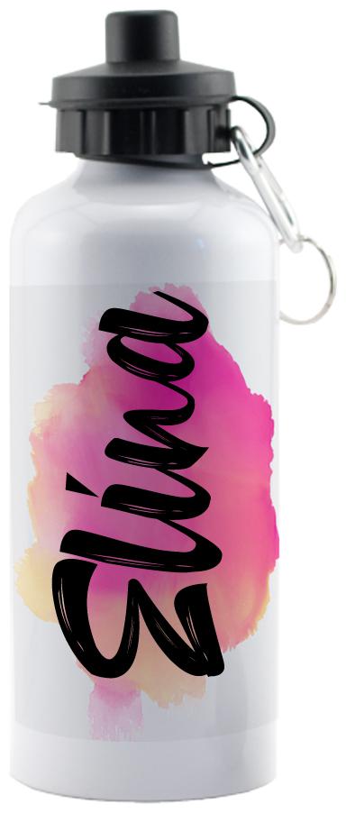 

GIFTSZONE Aluminium White Water Bottle ( 600 ml Set of 1 )