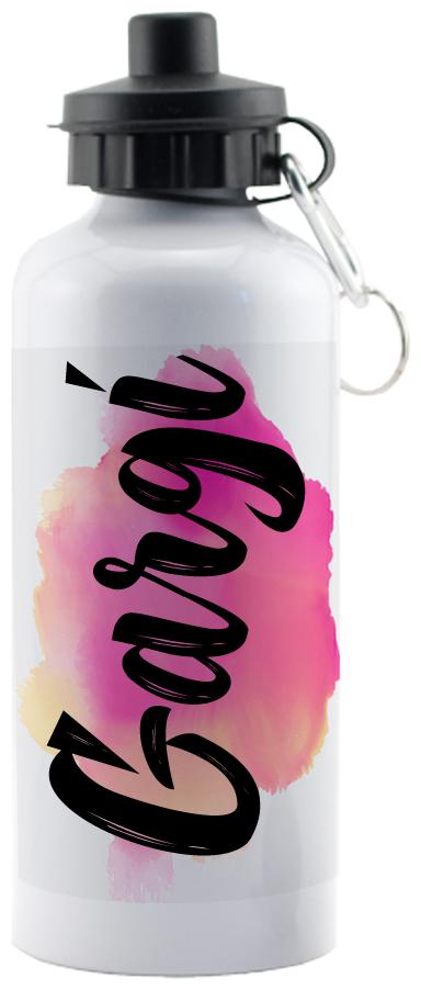 

GIFTSZONE Aluminium White Water Bottle ( 600 ml Set of 1 )