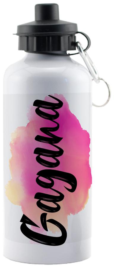 

GIFTSZONE Aluminium White Water Bottle ( 600 ml Set of 1 )