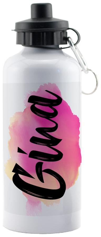 

GIFTSZONE Aluminium White Water Bottle ( 600 ml Set of 1 )