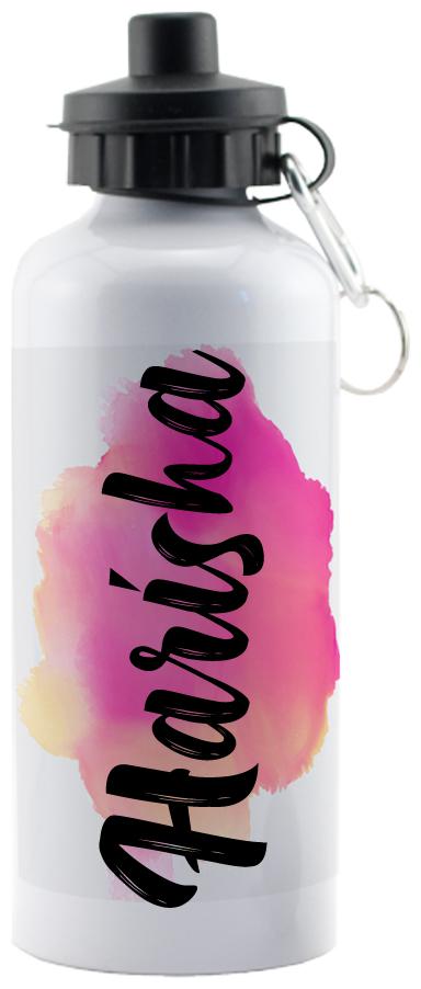 

GIFTSZONE Aluminium White Water Bottle ( 600 ml Set of 1 )