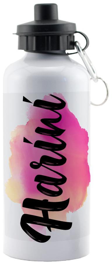 

GIFTSZONE Aluminium White Water Bottle ( 600 ml Set of 1 )