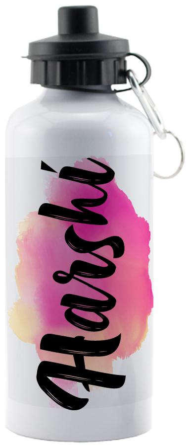 

GIFTSZONE Aluminium White Water Bottle ( 600 ml Set of 1 )