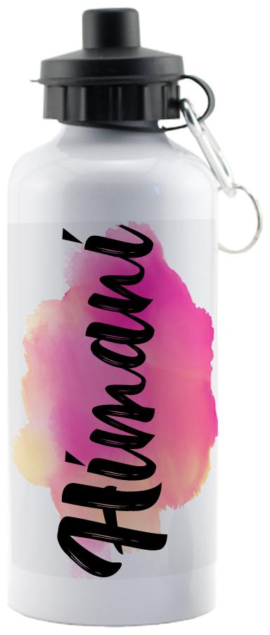 

GIFTSZONE Aluminium White Water Bottle ( 600 ml Set of 1 )