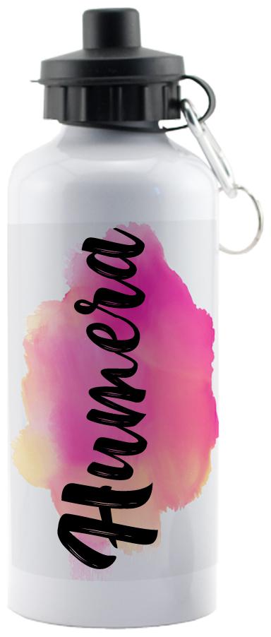 

GIFTSZONE Aluminium White Water Bottle ( 600 ml Set of 1 )