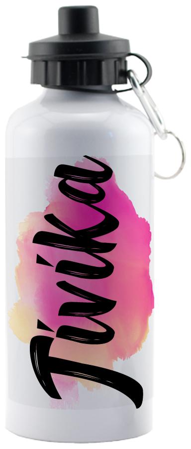 

GIFTSZONE Aluminium White Water Bottle ( 600 ml Set of 1 )