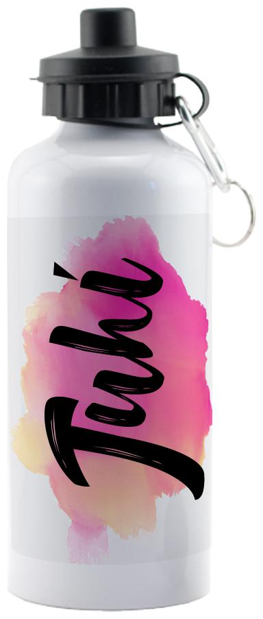 

GIFTSZONE Aluminium White Water Bottle ( 600 ml Set of 1 )