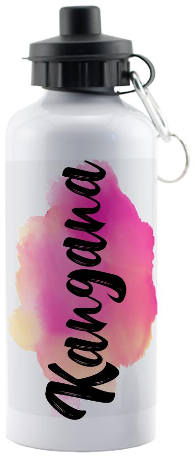 

GIFTSZONE Aluminium White Water Bottle ( 600 ml Set of 1 )