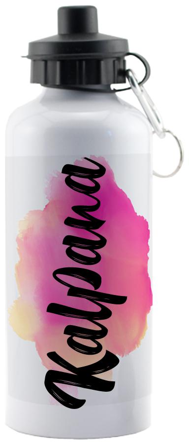 

GIFTSZONE Aluminium White Water Bottle ( 600 ml Set of 1 )