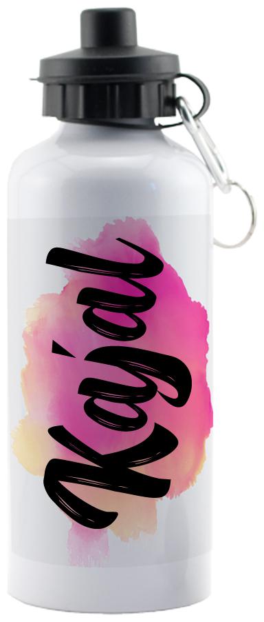 

GIFTSZONE Aluminium White Water Bottle ( 600 ml Set of 1 )