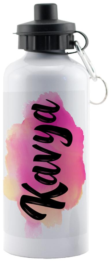 

GIFTSZONE Aluminium White Water Bottle ( 600 ml Set of 1 )