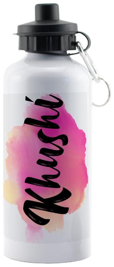 

GIFTSZONE Aluminium White Water Bottle ( 600 ml Set of 1 )