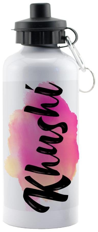 

GIFTSZONE Aluminium White Water Bottle ( 600 ml Set of 1 )