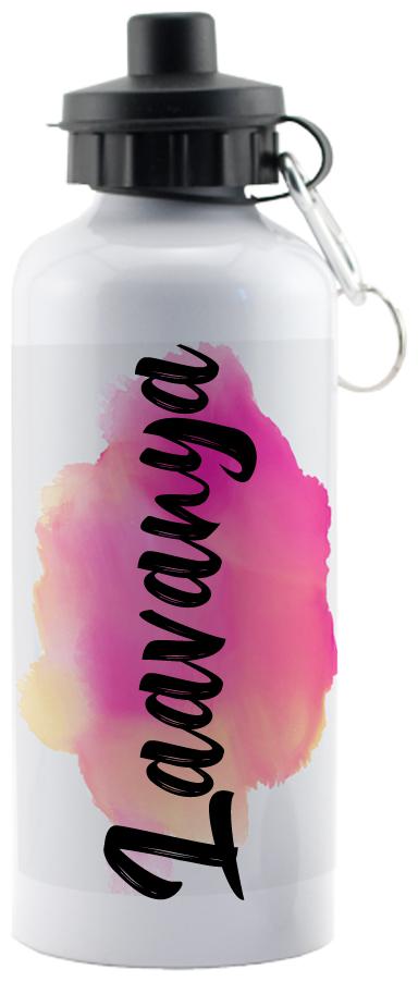 

GIFTSZONE Aluminium White Water Bottle ( 600 ml Set of 1 )