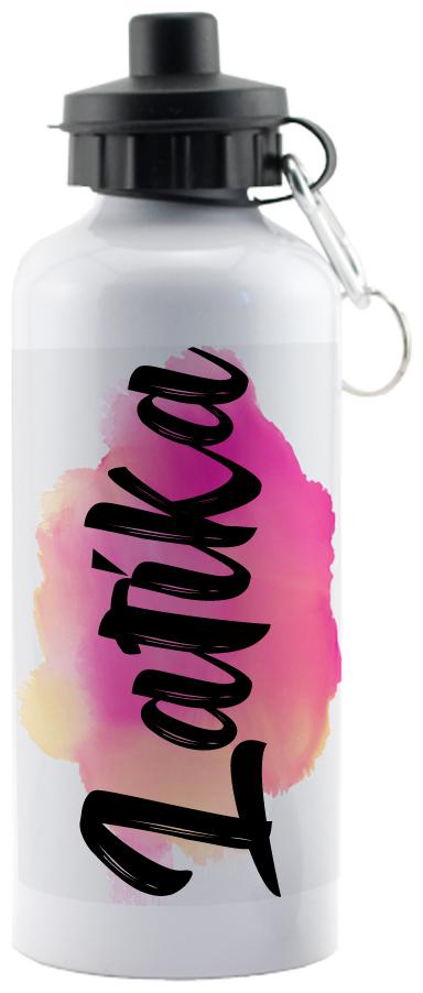 

GIFTSZONE Aluminium White Water Bottle ( 600 ml Set of 1 )