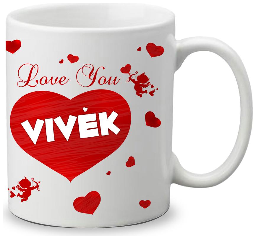 

Giftszone Love u Vivek Name White Mug Best Gifts for Valentine s Day Anniversary