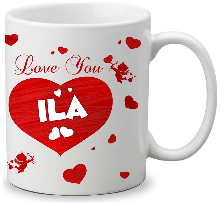 

Giftszone Love u Ila Name White Mug Best Gifts for Valentine s Day Anniversary