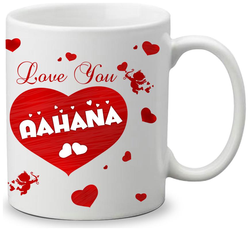 

Giftszone Love u Aahana Name White Mug Best Gifts for Valentine s Day Anniversary