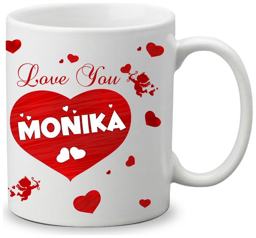 

Giftszone Love u Monika Name White Mug Best Gifts for Valentine s Day Anniversary
