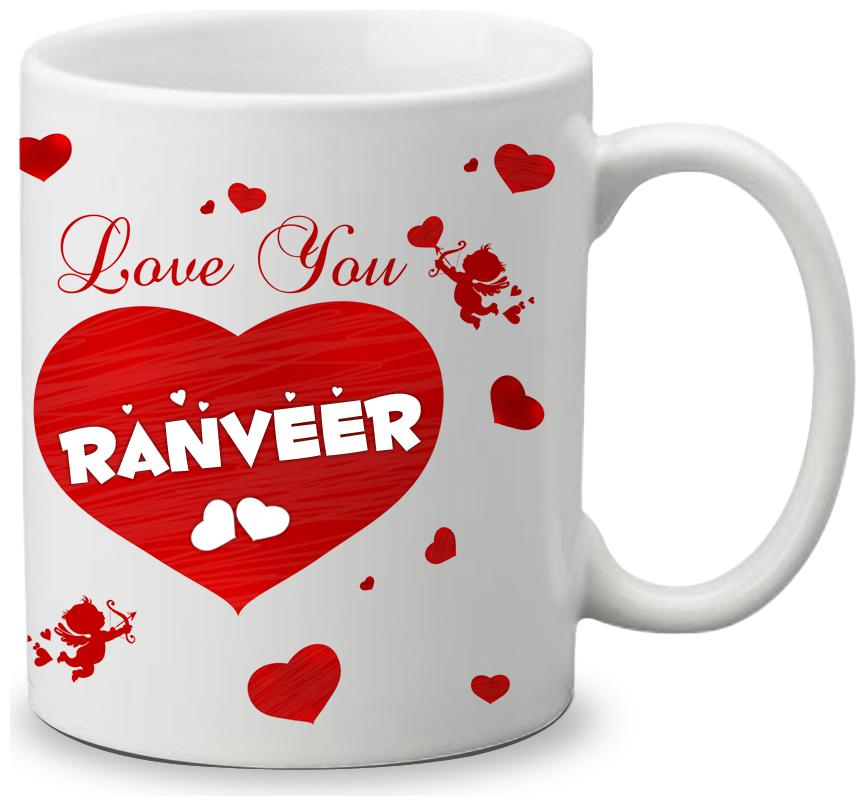 

Giftszone Love u Ranveer Name White Mug Best Gifts for Valentine s Day Anniversary