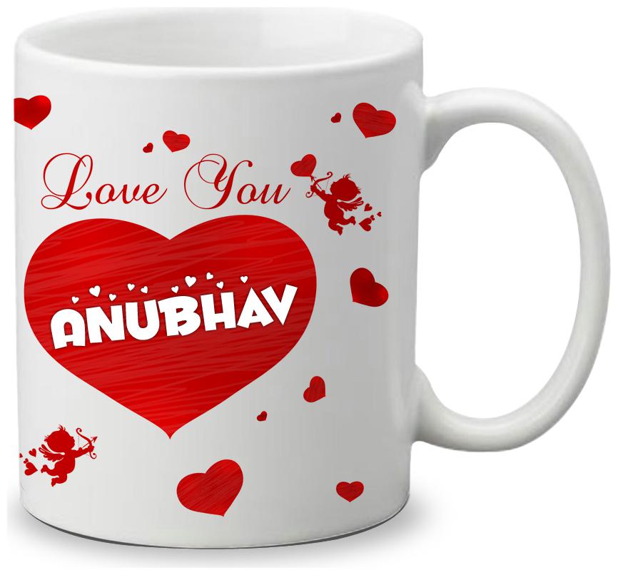 

Giftszone Love u Anubhav Name White Mug Best Gifts for Valentine s Day Anniversary