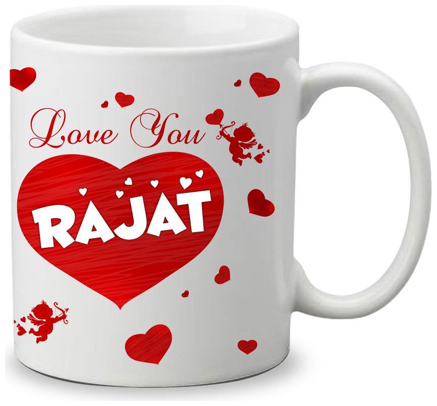 

Giftszone Love u Rajat Name White Mug Best Gifts for Valentine s Day Anniversary