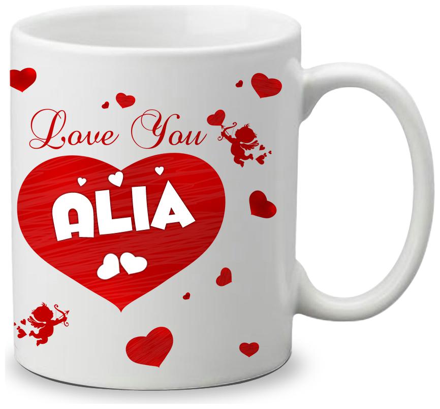 

Giftszone Love u Alia Name White Mug Best Gifts for Valentine s Day Anniversary