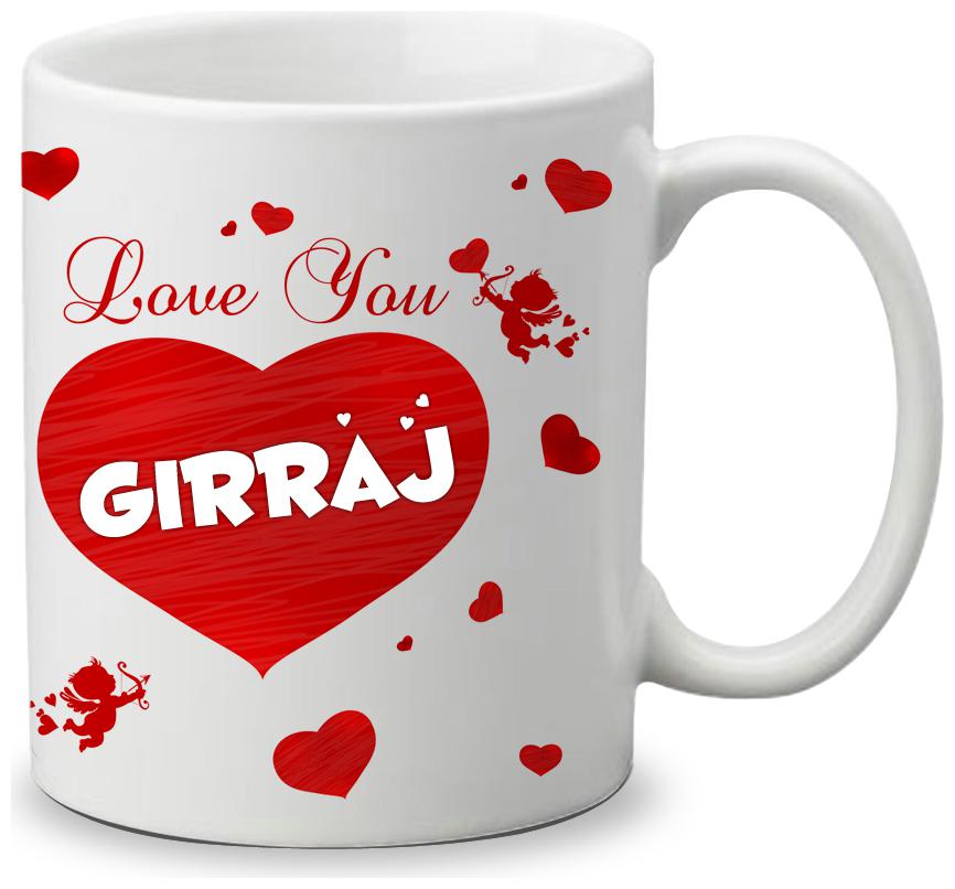 

Giftszone Love u Girraj Name White Mug Best Gifts for Valentine s Day Anniversary