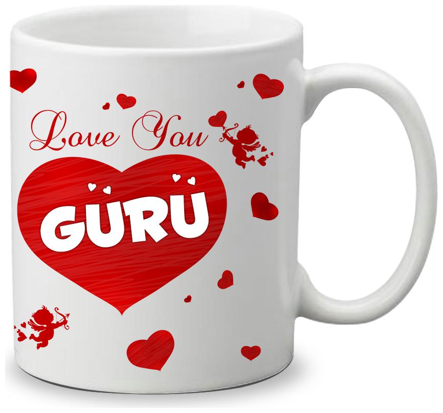

Giftszone Love u Guru Name White Mug Best Gifts for Valentine s Day Anniversary