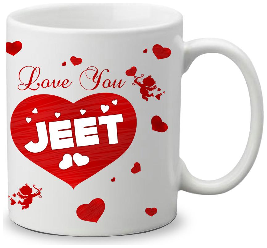 

Giftszone Love u Jeet Name White Mug Best Gifts for Valentine s Day Anniversary