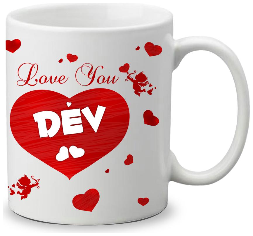 

Giftszone Love u Dev Name White Mug Best Gifts for Valentine s Day Anniversary