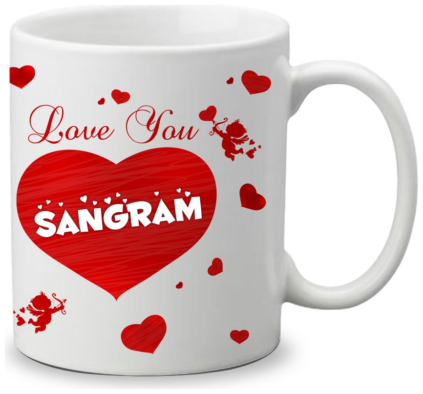 

Giftszone Love u Sangram Name White Mug Best Gifts for Valentine s Day Anniversary