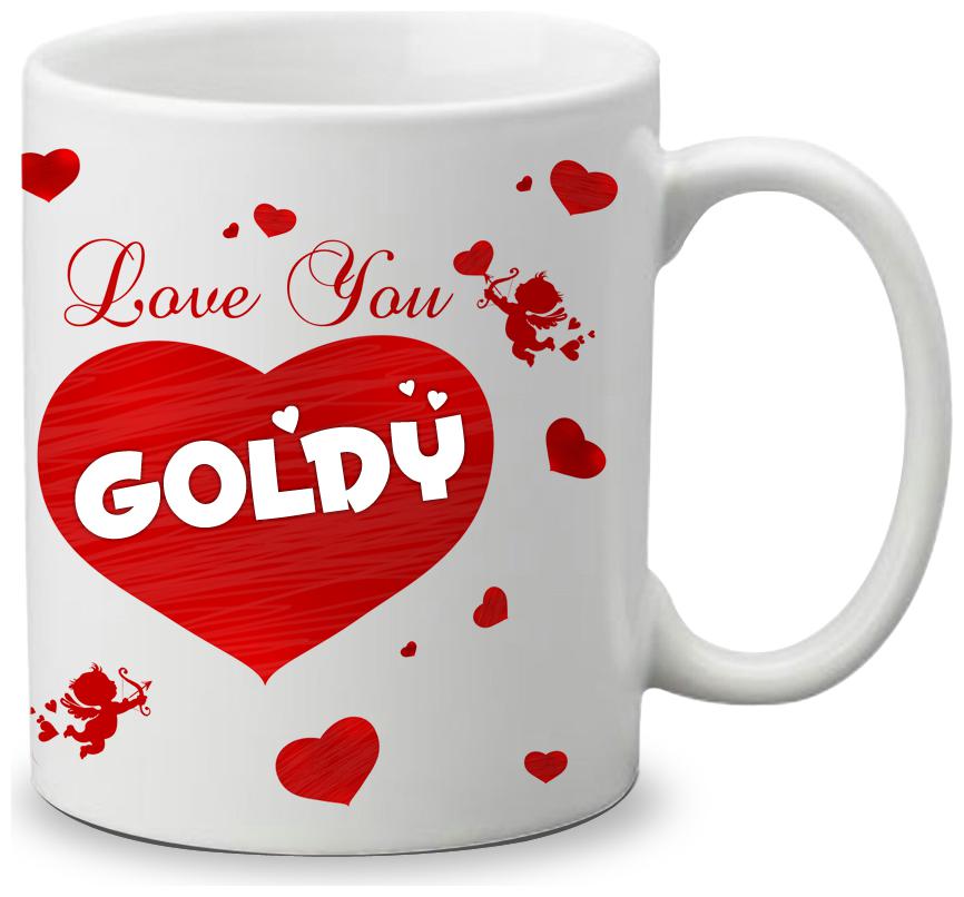 

Giftszone Love u Goldy Name White Mug Best Gifts for Valentine s Day Anniversary