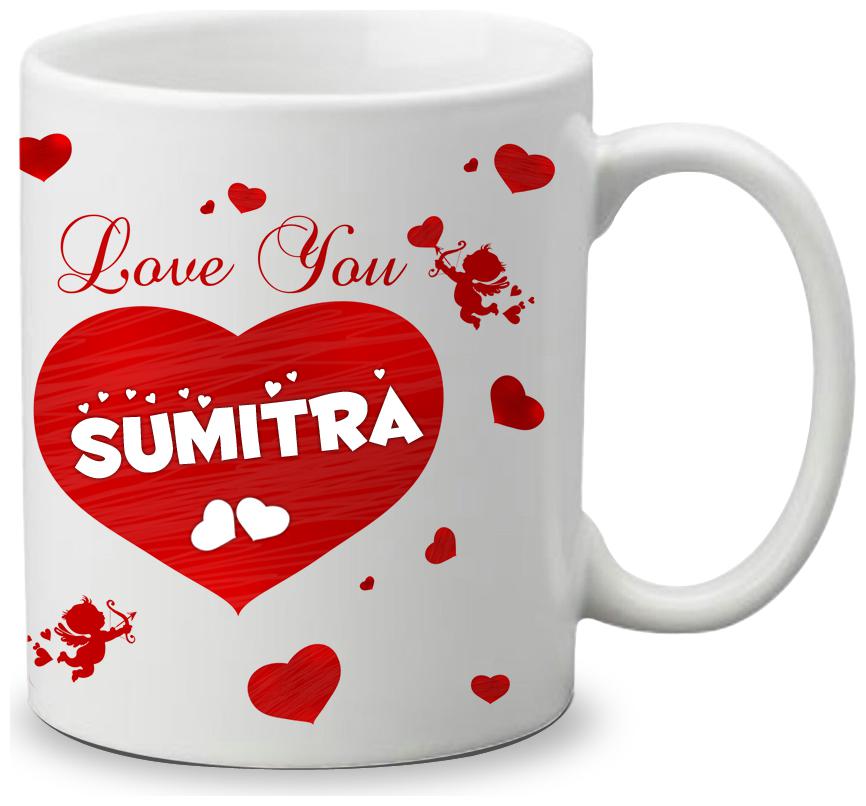 

Giftszone Love u Sumitra Name White Mug Best Gifts for Valentine s Day Anniversary