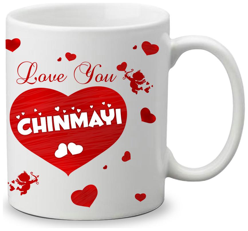 

Giftszone Love u Chinmayi Name White Mug Best Gifts for Valentine s Day Anniversary